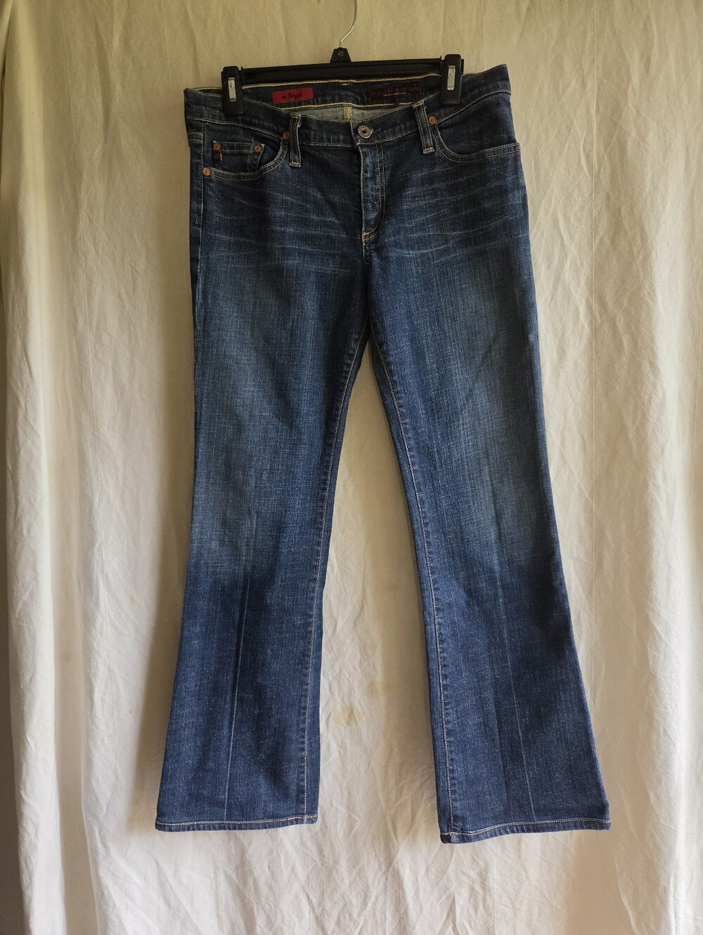 AG Adriano Goldschmied The Angel Jeans Women 30R Blue Bootcut Low Rise Dark Wash